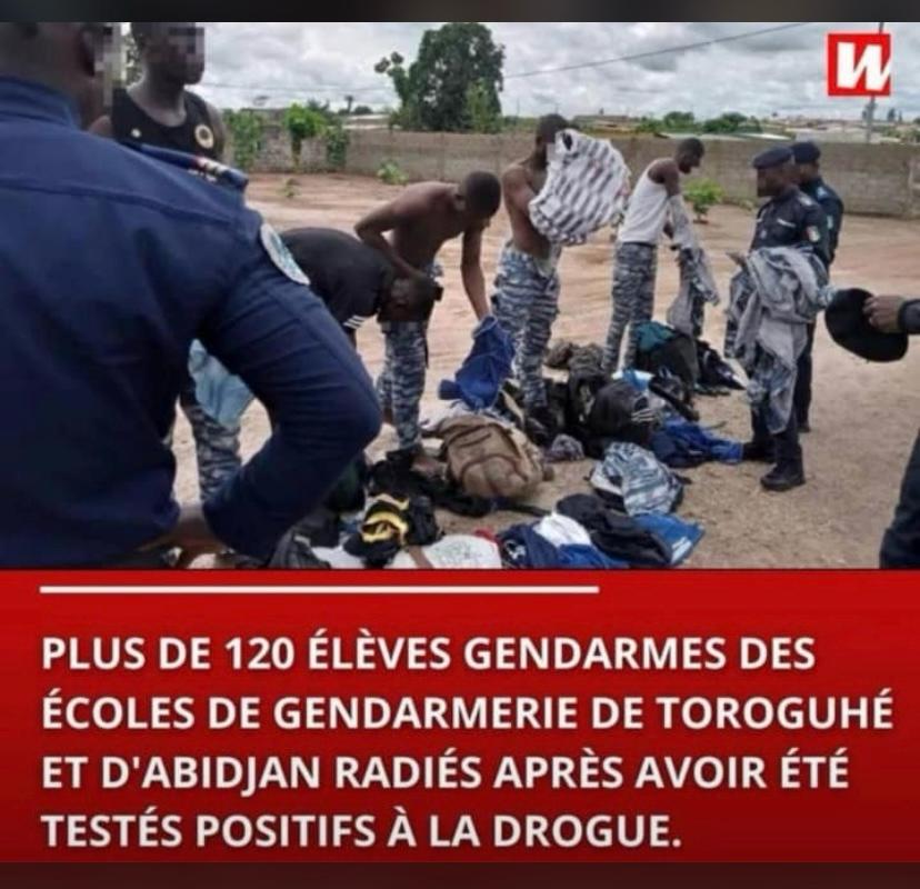 cote-divoire-des-eleves-gendarmes-radies-pour-consommation-de-drogue